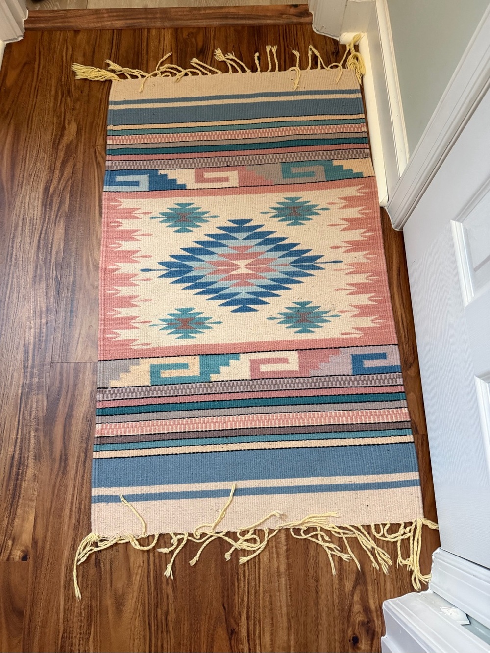 Handwoven Southwestern Accent Small Rug